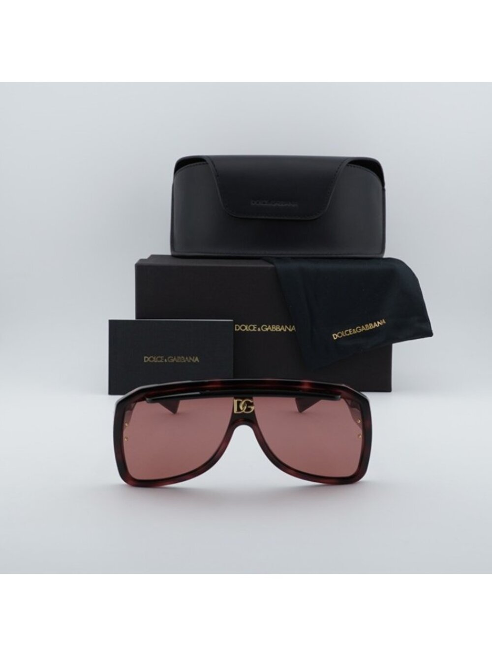 Dolce & Gabbana DG6205 347669 Sunglasses Havana Square Frame, Dark Violet Lenses - Picture 10 of 10